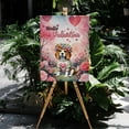 thumbnail image 4 of Hello Valentine’s Day Beagle Flower Crown Romantic Pink Floral Vertical Matte Canvas Poster Beagles Dog Lover Gifts Idea Wall Art Home Decor - 00031, 4 of 5