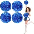 thumbnail image 1 of LINLIN Cheer Pom Pom, Cheerleading Pom Poms, Premium Metallic Pom Poms Set Cheering Hand Flowers Handle Dance Pom Poms Cheering Squad Pompoms for Football Basketball Cheers, 1 of 7