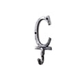thumbnail image 2 of Hampton Nautical Rustic Silver Cast Iron Letter C Alphabet Wall Hook 6" - Door Decor - Decorativ, 2 of 2