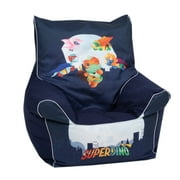 DELSIT Children's Bean Bag Chair, Kids Soft Bean Bag Chair, Kids Bean Bag Chair - European Made, Lightweight, Safe, Washable – Super Dinosaurs