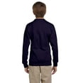 thumbnail image 2 of Hanes ComfortBlend EcoSmart Boy`s Crewneck Sweatshirt, S, Navy, 2 of 3