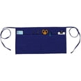thumbnail image 4 of Pure Cotton Waitress Apron - Pack of 2 Blue Half Server Waist Short Aprons with 3 Pockets, 4 of 6