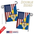 thumbnail image 3 of Breeze Decor BD-FS-G-108385-IP-BO-DS02-US US Sweden Friendship Flag - s of the World - Everyday US Friendship Impressions Decorative Vertical Garden Flag - 13 x 18.5 in., 3 of 4
