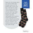 thumbnail image 7 of MeMoi Men's Festive Retro Bus Holiday Novelty Crew Socks - Mens - Male, 10-13, Black, 7 of 7