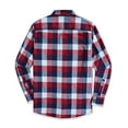 thumbnail image 3 of Dubinik® Mens Flannel Shirts Long Sleeve Button Down Casual Work Plaid Shirt Men All Cotton Soft with Pocket Regular Fit, 3 of 7