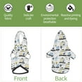 thumbnail image 6 of Xecao Lion Hippo Elephant On The Car Pattern Sweatshirts Winter Pet Dog Hoodie Puppy Coat Dog Sweaters Dog Clothes with Hat Dog Clothes Costume Outfit,Small Pets Wear-X-Large, 6 of 7
