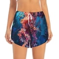 thumbnail image 2 of KLL Colorful Jellyfish Abstract Pattern Shorts Women,Athletic Shorts High Waisted Running Shorts Pocket Sporty Short Gym Elastic Workout Shorts-Small, 2 of 7