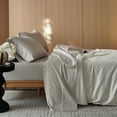 thumbnail image 3 of MooMee Sheet Set Queen 600TC 100% Long-Staple Cotton Silky Sateen Smooth Luxury 4pcs(Sliver Grey), 3 of 6