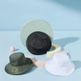 thumbnail image 3 of LiMimmuu Pet Hat Pet Fisherman Hat UV Protection Pet Fisherman Hat Solid Color Wide Brim Breathable Soft Polyester Outdoor Visor Hat Pet Fisherman Hat, 3 of 6