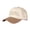 Khaki, variant on HIS WAY IS BETTER Letter Embroidered Color Block Trucker Hat Unisex Adjustable Cotton Breathable Fashion Cap for Travel Daily Wear