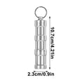 thumbnail image 3 of TIMIFIS Boîte de Rangement Extérieure Portable en Alliage d'Aluminium Étanche pour Médicaments pour Voyage en Plein Air Randonnée Camping Escalade Tourisme Boîte Divisée Camping & Randonnée, 3 of 6
