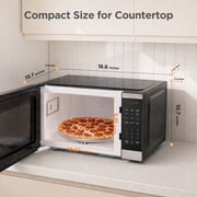 BLACK+DECKER 0.9 Cu Ft Microwave Oven Countertop , 6 Auto Menus, 10 Power Levels, Digital Panel, 900W