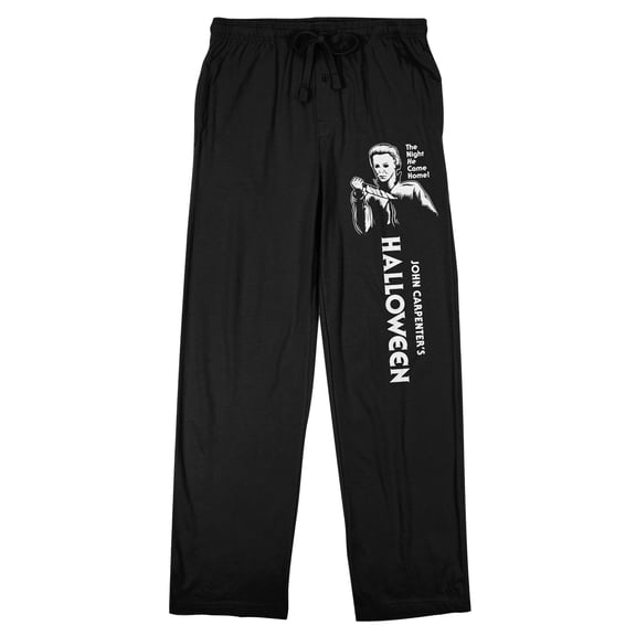 John Carpenter’s Halloween Michael Myers Adult Black Sleep Pajama Pants-Small