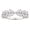 Moissanite Marquise, variant on 3.5mm Eternity Wedding Bands for Women Vintage Sterling Silver CZ Stackable Ring Size 7