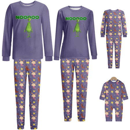 

FUNIER Family Christmas Pajamas Christmas Print Sizes for Adult-Kids-Baby-Pet 2 Pieces Top and Pants Bodysuits Xmas PJS Sleepwear