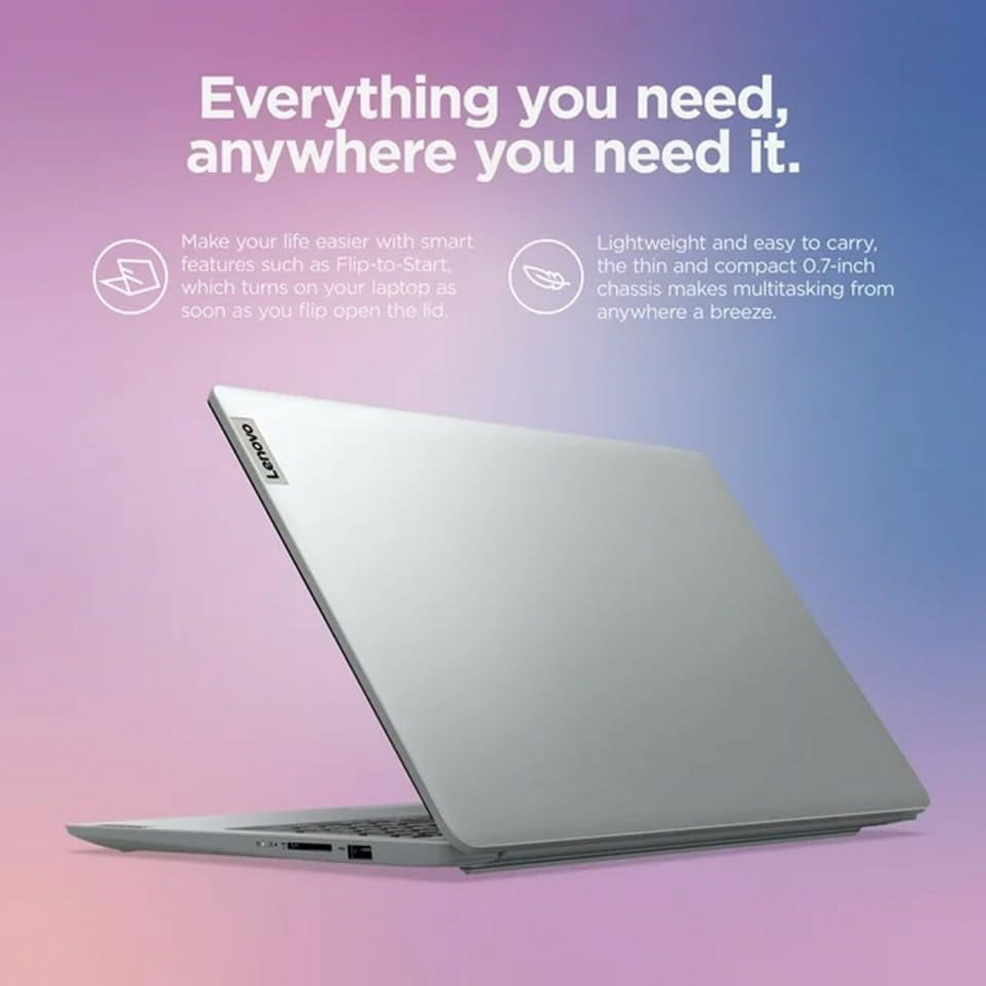 Lenovo Ideapad 1i 15.6" FHD Anti-Glare Business & Home Laptop, Intel Core i5-1235U Processor, 24GB DDR4 RAM, 512GB SSD Storage, Webcam, Wi-Fi, HDMI, Bluetooth, Windows 11, Cloud Grey, W/GaLiMu
