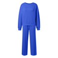 thumbnail image 6 of Women's Casual Sports Sweatshirt & Sweatpants Set - Elastic Waist Polyester - S-XXL, 6 of 6