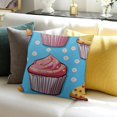 thumbnail image 3 of Cake Seamless Pattern Throw Pillow Covers Square Double-Sided Home Decor Pillow Case Soft Cushion Covers for Couch Bedroom Car, 3 of 5