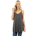 thumbnail image 2 of Women Reversible flare camisole tank top, 2 of 4