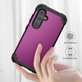 thumbnail image 4 of JTCASES for Samsung Galaxy S22 Case, Drop Resistant Corners, Wireless Charging, Heavy Duty Shockproof Hybrid Hard PC Bumper, Camera Protection, Skin-feel Anti-scratch Tough Cover, Purple, 4 of 7