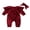 Red, variant on Cenuakty Newborn Baby Girl Bodysuit,0-24M Long Sleeve Velvet Ruffled Solid Color Romper Bow Headband Outfits Clothes