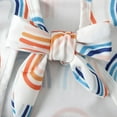 thumbnail image 6 of ZQUUVOU Toddler Girls One Piece Swimsuit Cute Print Sleeveless Ruffle Strap Swimsuit Sun Protection Bathing Suits White, 6 of 9