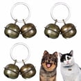 thumbnail image 2 of Billuyoard Campana pequeña de latón, campanas ligeras, voz fuerte, collar de cabeza de perro hecho a mano, collares sólidos de alta resistencia Suministros para perros, 2 of 6