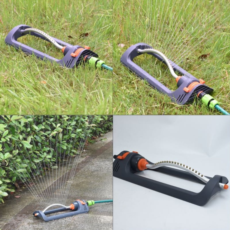Oscillating Garden Sprinkler Oscillating Automatic Oscillating Sprinkler with 19 Hole Nozzles for Lawn Watering Bridge