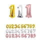 thumbnail image 2 of Globos con números de 16, 32 y 40 pulgadas, globos de aluminio de oro rosa, globos digitales, decoración para bodas, fiestas de cumpleaños, suministros para baby shower, 2 of 5