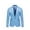 Sky Blue, variant on Men Fashion Solid Color High Quality Casual Single Breasted Suit