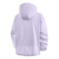 thumbnail image 3 of GUZOM Mens Lightweight Hooded Windbreaker Packable Jacket Water Resistant Nylon Spandex Purple,Size M, 3 of 4