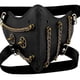 thumbnail image 1 of Máscara de cuero gótica Retro Steampunk para hombres y mujeres, máscara de engranajes para Cosplay de Halloween, máscara de media cara hecha en el interior, 1 of 5