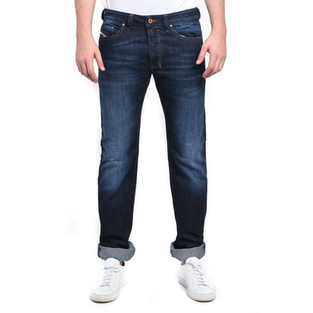 Diesel - Diesel Safado Men's Regular Slim-Straight Denim Jeans 0R0S3 ...