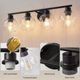 thumbnail image 4 of Bathroom mirror front light makeup light vanity light vanity restroom sink mirror light, 4 of 5
