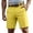AB899 Yellow, variant on Bainana Casual Shorts For Men Zipper Button Waisted Soft Breathable Work Shorts With Pockets For Casual Evetyday Wear