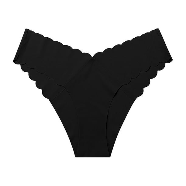 Aayomet Women's Brief Underwear Lace V Shaped Waist Seamless Ice