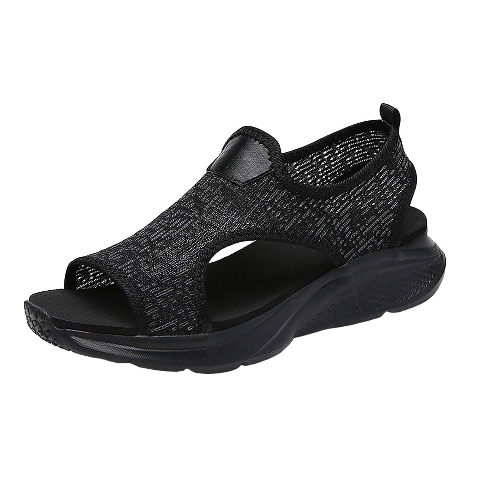 Women Mesh Beach Slip On Sport Casual Open Toe Flat Soft Bottom