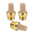 thumbnail image 1 of Silenciador Neumático Uxcell NPT 1/8 de Latón Sinterizado para Filtros de Escape de Compresores de Aire, Dorado, Paquete de 3, 1 of 6
