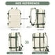 thumbnail image 2 of Mochila Coofay, casual, de viaje, ampliable, beige y verde, 2 of 7