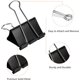 thumbnail image 2 of WeiHuan meataalo faleoloaBinder Paper Clips, Medium Clip (Pusa Laiti), 24 Count, 2 Pack of 12, Black, 2 of 5
