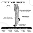 thumbnail image 2 of Sikiie Silver Mosaic 1 Pairs Compression Socks for Men and Women 15-20 mmHg Running Support Socks, 2 of 7
