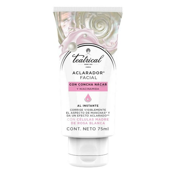 Crema facial Teatrical aclaradora con concha nácar 75 ml