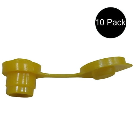 

Ten Yellow Fuel Gas Jug Vent Caps for Blitz Wedco Scepter Essence Midwest Eagle Cans