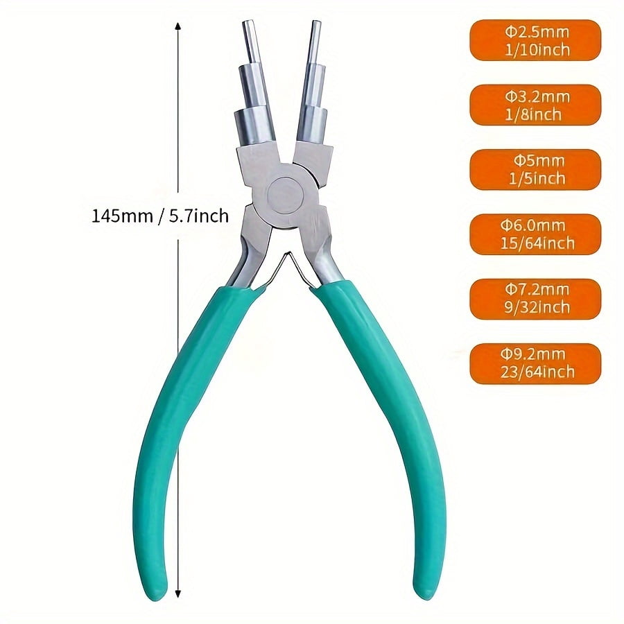 Jewelry Pliers, Round & Pointed Nose Pliers for 3-10mm Rings, Jewelry Making Tool