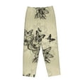 thumbnail image 4 of Fotbe Vintage Floral Women's Pajama Pants,Sleepwear Pants,Pj Bottoms Drawstring And Pockets-Small, 4 of 9
