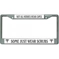 thumbnail image 1 of Not All Heroes Wear Capes #2 Chrome License Plate Frame, 1 of 1