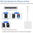 thumbnail image 2 of FMSHPON Lightning Memory Card Reader for SD Cards, 2 of 8