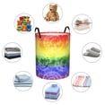 thumbnail image 4 of Easygdp Colorful Tie Dye for Large Dirty Clothes Hamper, Lightweight Storage Basket, Household Laundry Bag with Handle-Small, 4 of 6