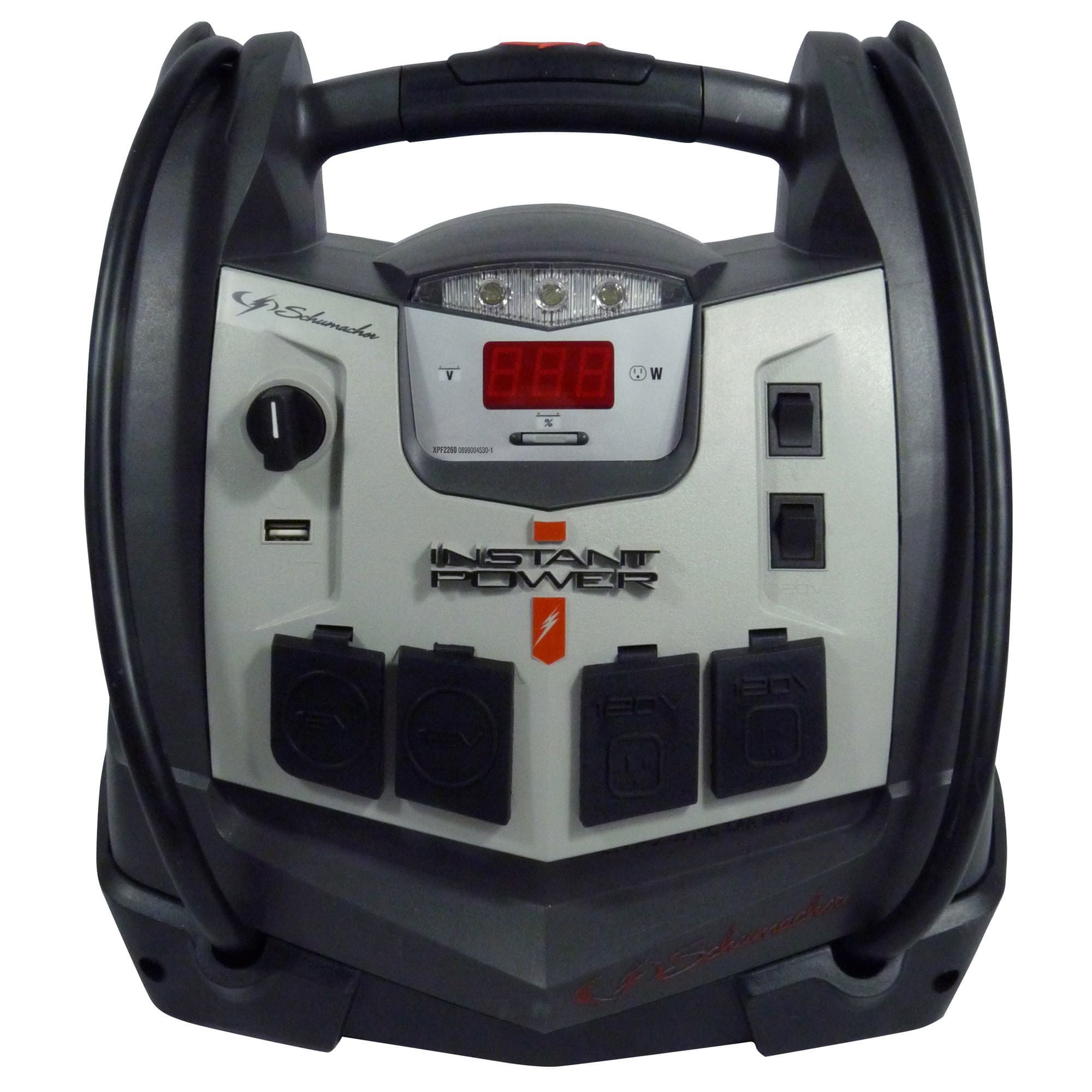 Schumacher Electric 1200 Peak Amp 6-in-1 Portable Power Station, XPF2260, 1200Amp Jump Starter 6-in-1