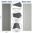 thumbnail image 7 of 15PCS 120ft² Metal Roofing Panels 61.02”x18.9” Corrugated Metal Sheets Galvanized Exterior Siding Roofing Materials for Outdoor House Garages Sheds Pergola Gazebo Chicken Coop Stables, Grey, 7 of 7